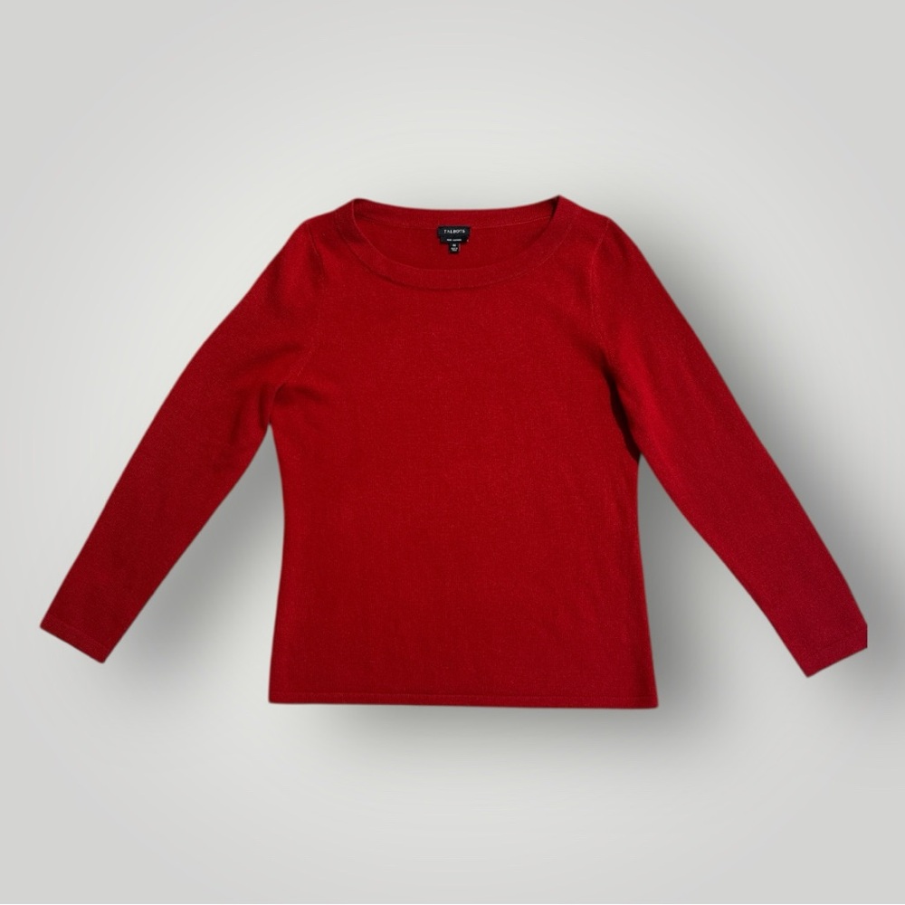 Talbots 100% Cashmere Red
Sweater Size Medium